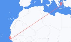Flyrejser fra Cap Skiring, Senegal til Ano Syros, Grækenland