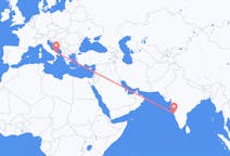 Vluchten van Goa, India naar Bari, Italië