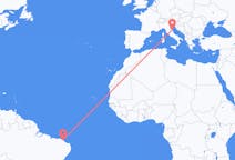 Flyreiser fra Fortaleza, Brasil til Ancona, Italia