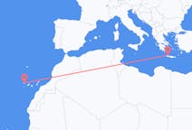 Flights from Santa Cruz de La Palma, Spain to Chania, Greece