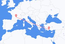 Vluchten van Aurillac naar Antalya