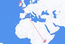 Vluchten van Seronera, Tanzania kloppen, Ierland