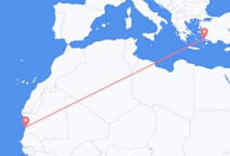 Flyreiser fra Nouakchott, til Bodrum