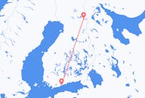从库萨莫飞往赫尔辛基的航班