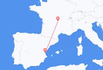 Flights from Clermont-Ferrand, France to Valencia, Spain