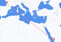 Flights from Jizan, Saudi Arabia to Bordeaux, France