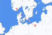 Flights from Kristiansand, Norway to Bydgoszcz, Poland