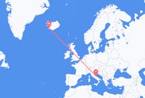 Flyreiser fra Pescara, til Reykjavík