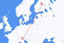 Flyreiser fra Kuopio, til Verona