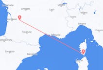 Vluchten van Figari, Frankrijk naar Bergerac, Frankrijk
