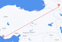 Flyreiser fra Tbilisi, Georgia til Gazipaşa, Tyrkia