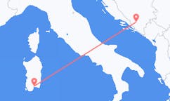 Flyrejser fra Mostar, Bosnien-Hercegovina til Cagliari, Italien