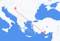 Flyreiser fra Tuzla, Bosnia-Hercegovina til Gazipaşa, Tyrkia
