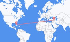 Flyreiser fra Key West, USA til Sirnak, Tyrkia