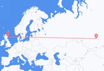 Vuelos desde Krasnoyarsk a Aberdeen