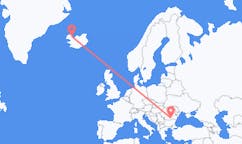 Flyreiser fra Gjogur, Island til București, Romania