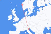 Flüge von Bergen, Norwegen nach Rimini, Italien
