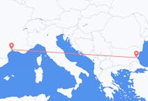 Flyg från Montpellier till Burgas