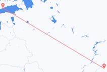 Flyreiser fra Muntlig, Kasakhstan til Helsingfors, Finland