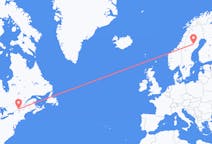 Flights from Montreal, Canada to Lycksele, Sweden
