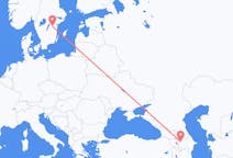 Loty z Gandża, Azerbejdżan z Linköping, Szwecja