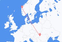 Flyg från Førde till Oradea