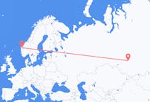 Flights from Tomsk, Russia to Førde, Norway