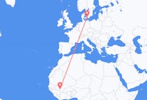 Flyreiser fra Bamako, til København