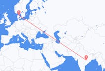 Flights from Raipur, India to Aalborg, Denmark