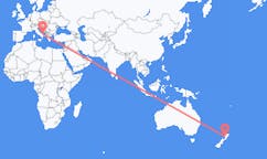 Flyg från Whanganui, Nya Zeeland till Bari, Italien