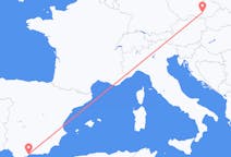 Flüge von Malaga, Spanien nach Brünn, Tschechien