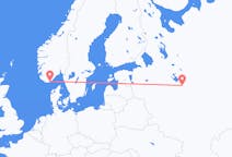 Flights from Yaroslavl, Russia to Kristiansand, Norway