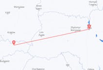 Vluchten van Poprad, Slowakije naar Kiev, Oekraïne