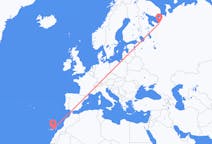 Flights from Arkhangelsk, Russia to Las Palmas, Spain