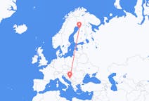 Vols de Sarajevo, Bosnie-Herzégovine pour Oulu, Finlande