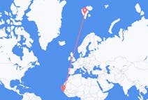 出发地 塞内加尔帽子溜冰飞往斯瓦尔巴群岛和扬马延岛斯瓦尔巴特群岛的航班