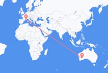 Flyrejser fra Kalgoorlie, Australien til Marseille, Frankrig