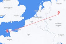 Flyrejser fra Sankt Helier, Jersey til Paderborn, Tyskland