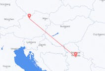 Voos de Linz, Áustria para Belgrado, Sérvia