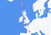 Flyrejser fra Sørvágur, Færøerne til Toulouse, Frankrig
