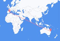 Flyrejser fra Sunshine Coast Region, Australien til Valencia, Spanien
