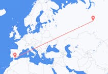 Fly fra Nizjnevartovsk til Málaga