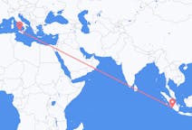Flyreiser fra Bengkulu, Indonesia til Palermo, Italia