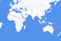 Flights from Ballina, Australia to Santa Cruz de La Palma, Spain