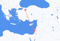 イスラエルのテルアビブから、トルコのエスキシェヒルまでのフライト