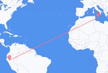 Flyreiser fra Chachapoyas, Peru til Malta, Malta