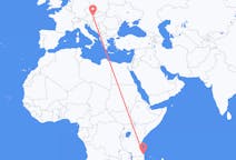Flyg från Mtwara, Tanzania till Wien, Österrike
