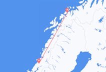 Vols depuis la ville de Namsos vers la ville de Tromsø