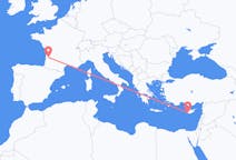 Vluchten van Paphos, Cyprus naar Bordeaux, Frankrijk