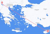 Flyg från Ohrid till Larnaca